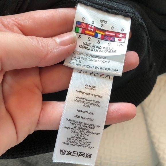 Spyder Full Zip Jacket For Boys Size S - Picture 14 of 16